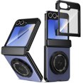 thumbnail image 1 of Magnetic Ring Stand for Samsung Galaxy Z Flip 6 Case [Compatible with Mag-Safe] Military Grade Shockproof Anti-fall Phone Case Kickstand Protective Cover for Samsung Galaxy Z Flip 6,Blue, 1 of 12