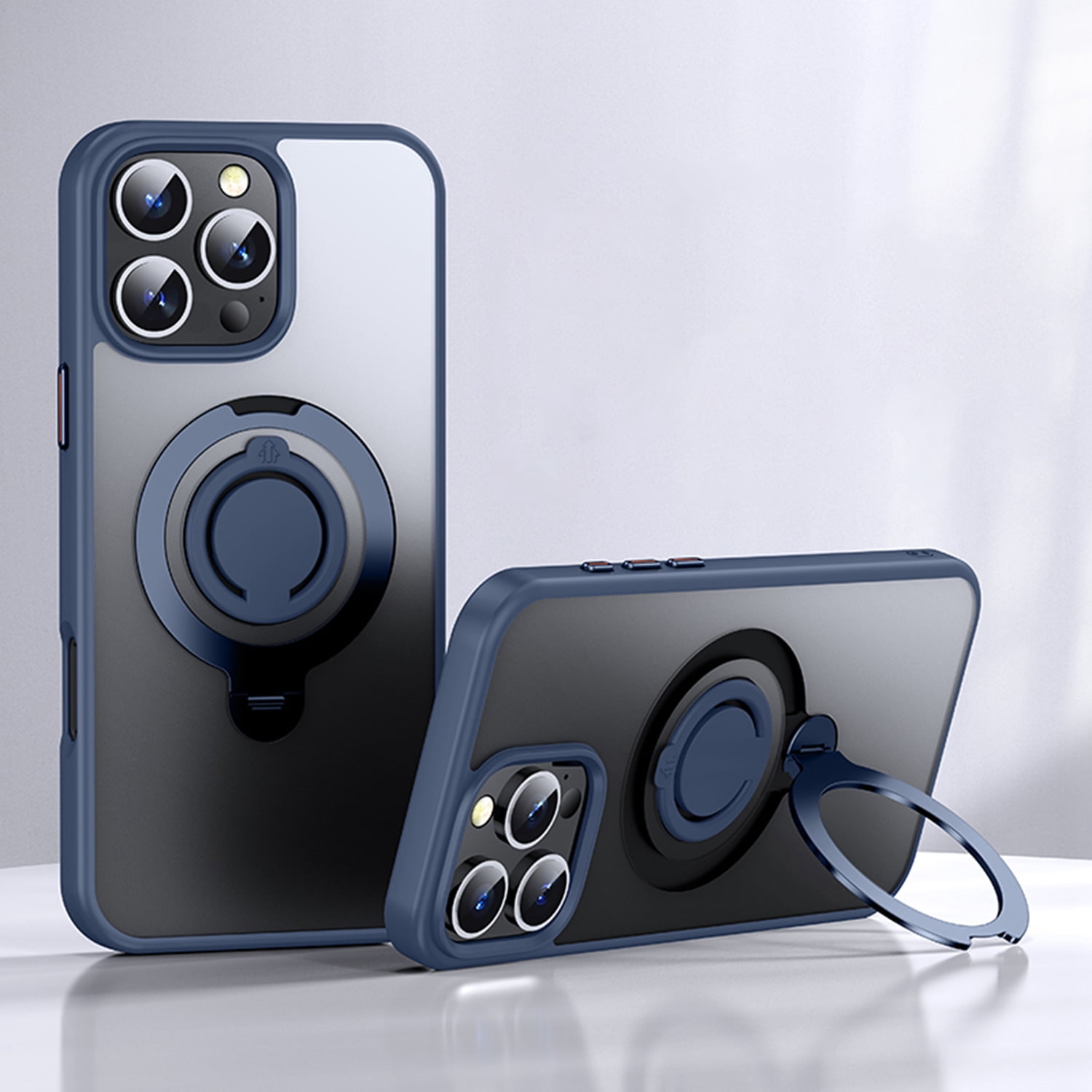 Magnetic Ring Stand for iPhone 15 Pro Max Case, Silicone Finger Ring ...