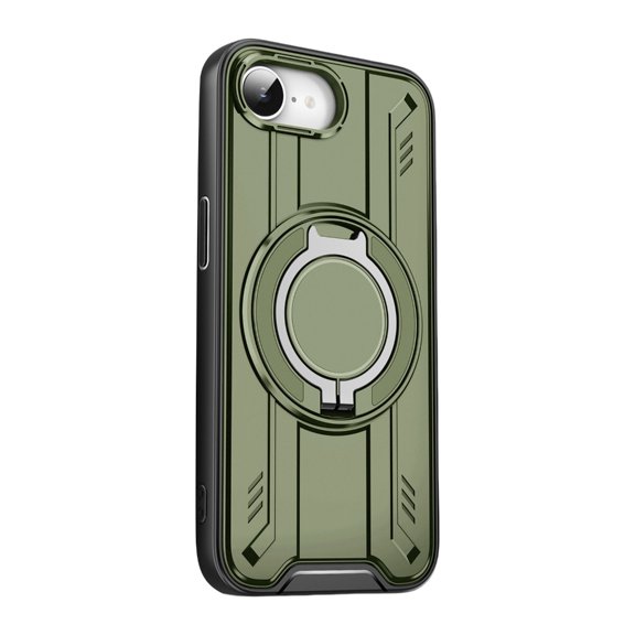 Magnetic Rings Holder Phone Case for Phone 16E 360 Rotatable Stress Relief Rings Holder Stand Phone Case