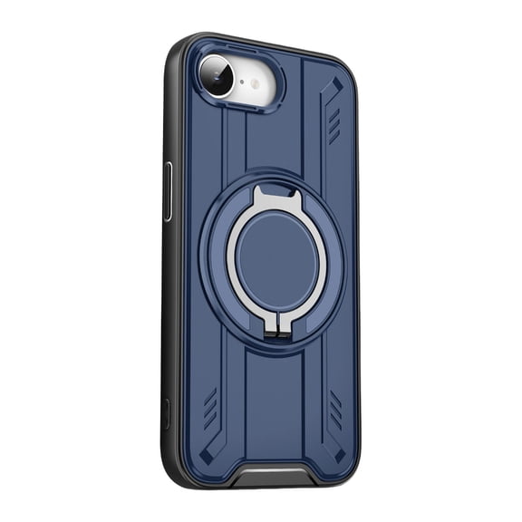 Magnetic Rings Holder Phone Case for Phone 16E 360 Rotatable Stress Relief Rings Holder Stand Phone Case