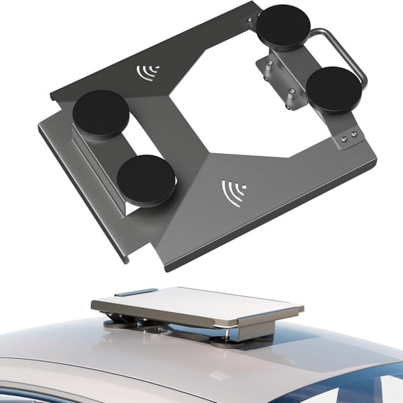 Magnetic Roof Mount for Starlink Mini, Heavy-Duty Car & RV Magnetic Bracket with Handle, Scratch-Protected Portable Mount for Metal Surfaces