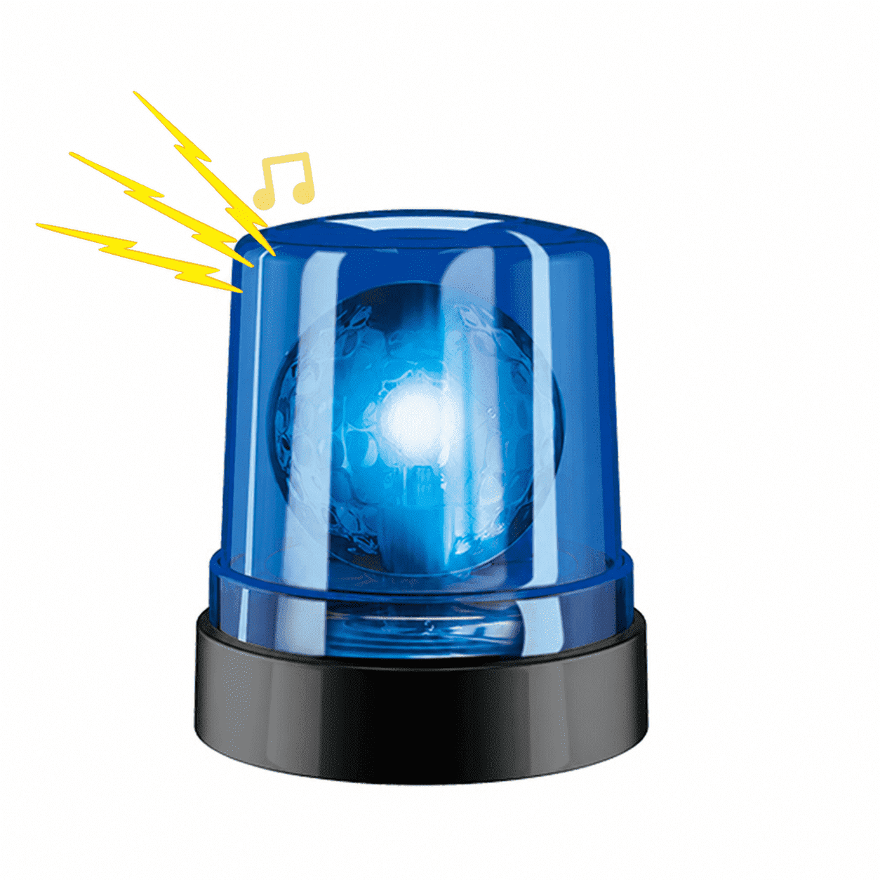 Magnetic Rotating Beacon Light with Sound Effects, Red & Blue Flashing ...