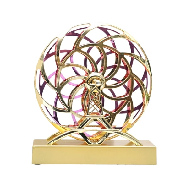 Magnetic Rotating Perpetual Motion Model, Kinetic Balance Swing Ornament for Executive Desk, Creative Physics Science Display for Home Decor, B