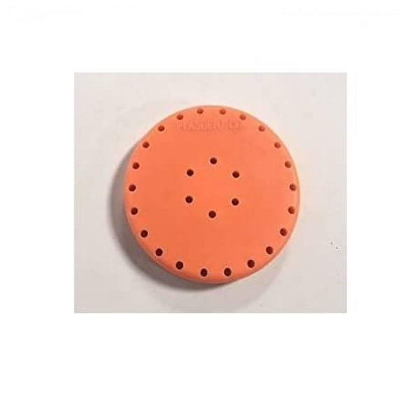 Magnetic Round Dental Lab Bur Block Holder For FG & RA, FGOS, 28 Holes, Orange