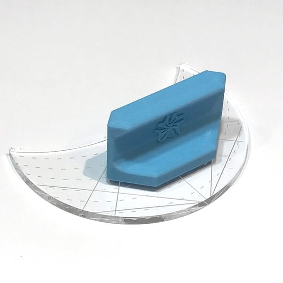 Magnetic Ruler Handle 2in Blue