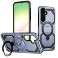 thumbnail image 1 of Magnetic for Samsung Galaxy A15 Case with Kickstand, [Compatible with MagSafe] [Military Grade Protection] Ring Stand Heavy Duty Drop Shockproof Rugged Phone Case for A15 - Lightpurple, 1 of 7