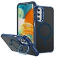 thumbnail image 1 of Magnetic for Samsung Galaxy A54 5G Stand Case [Compatible with MagSafe] [Military Grade Drop Protection] [Lens Folded Bracket] Slim Grip Matte Shockproof with Anti-Fingerprint Phone Case,Blue, 1 of 8