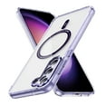 thumbnail image 1 of Magnetic for Samsung Galaxy S23 Case, [Fit for MagSafe] [Never Yellowing] [Military Grade Rugged Durable Protection] Back Slim Clear Wireless Charging Shockproof Premium Phone Case,Purple, 1 of 7