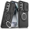 thumbnail image 1 of Magnetic for Samsung Galaxy S23 Plus Case [Compatible with MagSafe] [360° Rotatable Ring Holder Kickstand] [Military Grade Protection] Shockproof Slim Phone Case for Samsung Galaxy S23 Plus,Black, 1 of 10