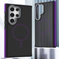 thumbnail image 1 of Magnetic for Samsung Galaxy S23 Ultra Case [Compatible with MagSafe] [10 FT Military Grade Drop Protection] Slim Translucent Matte Shockproof with Anti-Fingerprint Phone Case, Purple, 1 of 5