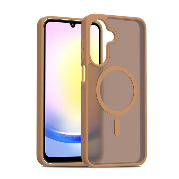 Magnetic for Samsung Galaxy S23 Ultra Case, Compatible with MagSafe, Military Grade Drop Protection, Ultra Slim Translucent Matte Shockproof Lightweight Phone Cover, for Galaxy S23 Ultra, Coffee