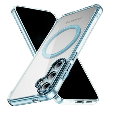 Magnetic for Samsung Galaxy S24 Case, [Compatible with MagSafe] [Full Camera Protection] [10FT Drop Protection] Non-Yellowing Shockproof Protective Slim Phone Case for Samsung Galaxy S24,Blue