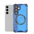thumbnail image 1 of For Magnetic Samsung Galaxy S24 Case, Honeycomb Structure [Compatible with MagSafe] Slim Translucent Matte Design Shockproof Drop Protective Bumper Women Girls Men Boy S24,Blue, 1 of 11