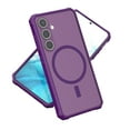 thumbnail image 1 of Magnetic for Samsung Galaxy S24 Plus Case [Compatible with Magsafe] Translucent Matte Slim Shockproof Anti-Yellow Women Men Protective Rugged Hybrid Phone Cover For Samsung Galaxy S24 Plus,Darkpurple, 1 of 8