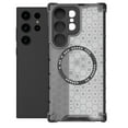 thumbnail image 1 of For Magnetic Samsung Galaxy S24 Ultra Case, Honeycomb Structure [Compatible with MagSafe] Slim Translucent Matte Design Shockproof Drop Protective Bumper Women Girls Men Boy S24 Ultra,Black, 1 of 11