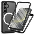 thumbnail image 1 of Magnetic for Samsung Galaxy S25 Case, [Compatible with MagSafe] [Built-in Screen Protector] Dustproof Full Body Shockproof Transparent Phone Case Cover for Samsung Galaxy S25 - Black, 1 of 6