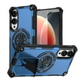 thumbnail image 1 of Magnetic for Samsung Galaxy S25 Edge Case with Hidden Stand, Compatible with Mag-Safe, Military Grade Drop Protection, Built-in Kickstand for Samsung Galaxy S25 Edge Heavy Duty Cover, Blue, 1 of 7