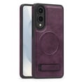 thumbnail image 1 of Magnetic for Samsung Galaxy S25 Edge PU Leather Case, Compatible with Magsafe, Built-in Invisible Stand, Premium Ultra Slim Adjustable Kickstand Protective Phone Case for Galaxy S25 Edge, Darkpurple, 1 of 8