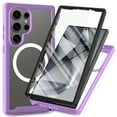 thumbnail image 1 of Magnetic for Samsung Galaxy S25 Ultra Case, [Compatible with MagSafe] [Built-in Screen Protector] Dustproof Full Body Shockproof Transparent Phone Case Cover for Samsung Galaxy S25 Ultra - Purple, 1 of 6