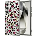 thumbnail image 1 of Magnetic for Samsung Galaxy S25 Ultra Case,Compatible with MagSafe, Leopard Patterned Design Samsung Galaxy S25 Ultra Case for Women for Girls, Slim Shockproof Soft TPU Bumper Hard PC Back Case, Rose, 1 of 7
