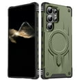 thumbnail image 1 of Magnetic for Samsung Galaxy S25 Ultra Case [Dual Layer Structure Protection] Magnetic Car Mount & Wireless Charging, Military Grade Drop Protection Heavy Duty Shockproof Phone Case, Armygreen, 1 of 7