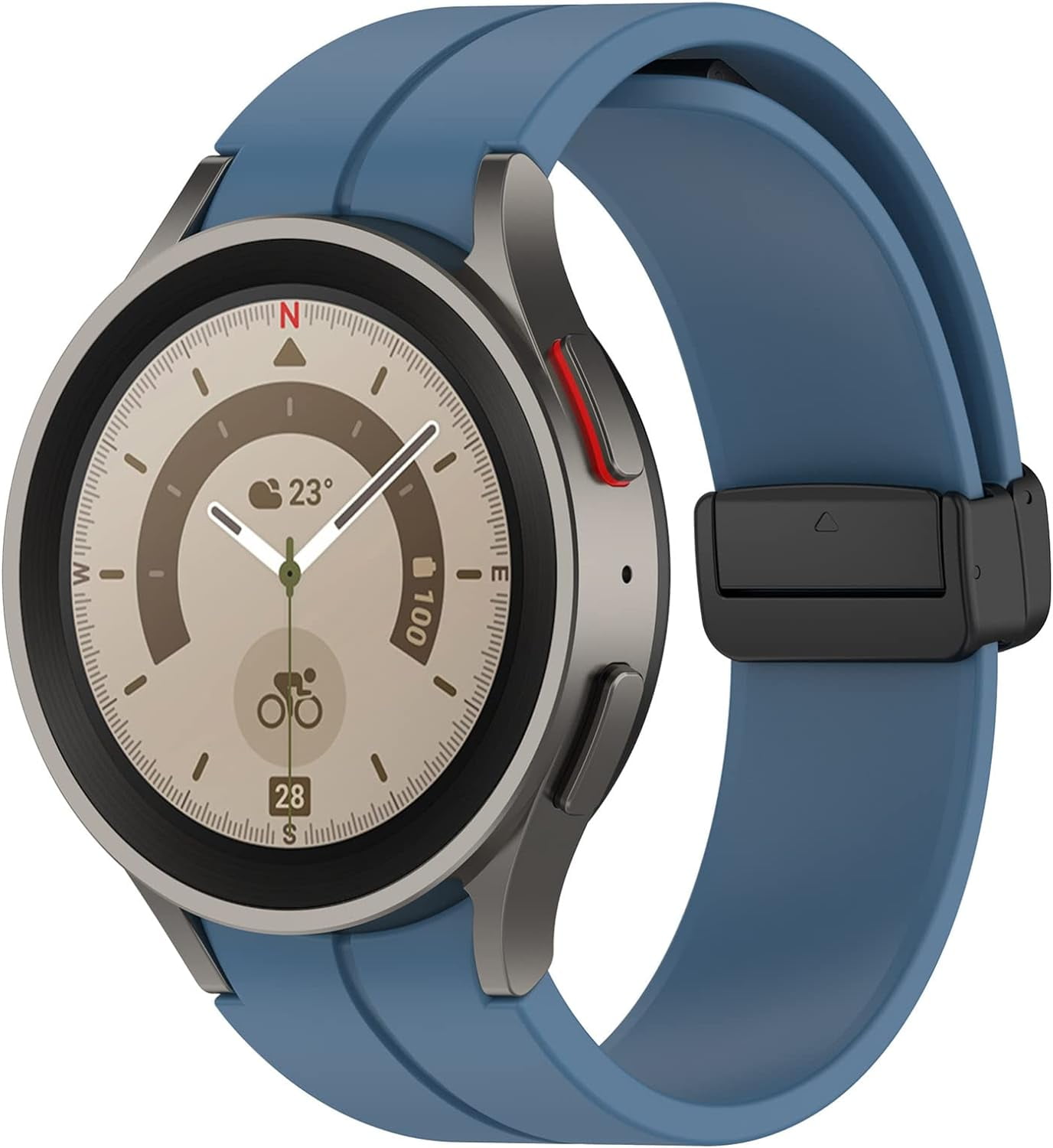 MYAPULUA Magnetic D-Buckle WristBand for Samsung Galaxy
