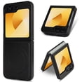 thumbnail image 1 of Magnetic for Samsung Galaxy Z Flip 6 PU Leather Case, [Compatible with Mag-Safe] PU Leather Hard PC Shell Slim Durable Shockproof Protective Phone Case Cover for Samsung Galaxy Z Flip 6, Black, 1 of 12