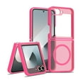 thumbnail image 1 of Magnetic for Samsung Galaxy Z Flip 7 Case, Compatible with MagSafe, Military Grade Drop Protection, Ultra Slim Translucent Matte Shockproof Lightweight Phone Cover, Rose, 1 of 6