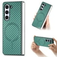 thumbnail image 1 of Magnetic Samsung Galaxy  Z Fold 4 Case [Compatible with MagSafe],Anti-Fingerprint,Anti-Scratch,Ultra Slim Shockproof Luxury Samsung Galaxy  Z Fold 4 Rugged Phone Cover Case,Green, 1 of 12