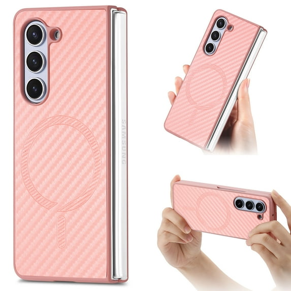 Magnetic for Samsung Galaxy Z Fold 4 Case,Compatible with MagSafe,Anti-Fingerprint,With screen protector,Ultra Slim Anti-Scratch Shockproof Hard Case for Samsung Z Fold 4 Case,