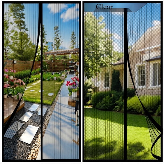 Magnetic Screen Door 38x82 Inch – Heavy Duty Mesh with Magnetic Closure, Keeps Bugs Out & Lets Breeze In, Pet & Kid Friendly, Fits Front and Sliding Doors