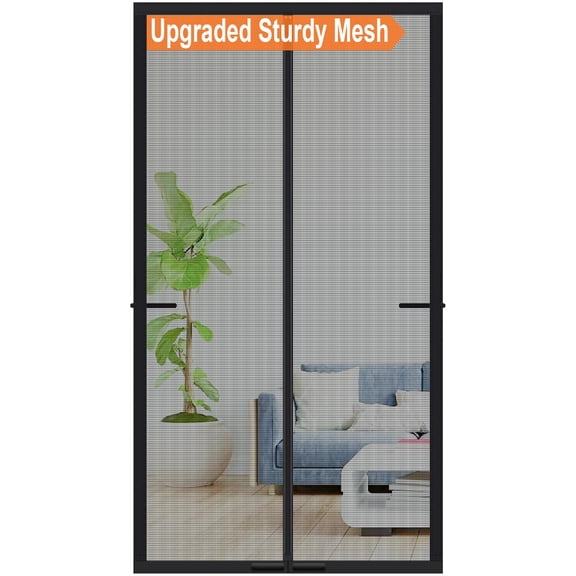 Magnetic Screen Door, 40x83 Inch, Fits 38x82 Inch Doors, Mosquito Net