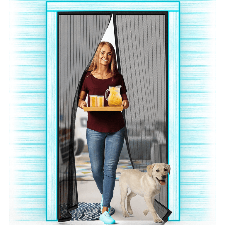 32x80 screen door top with pet door