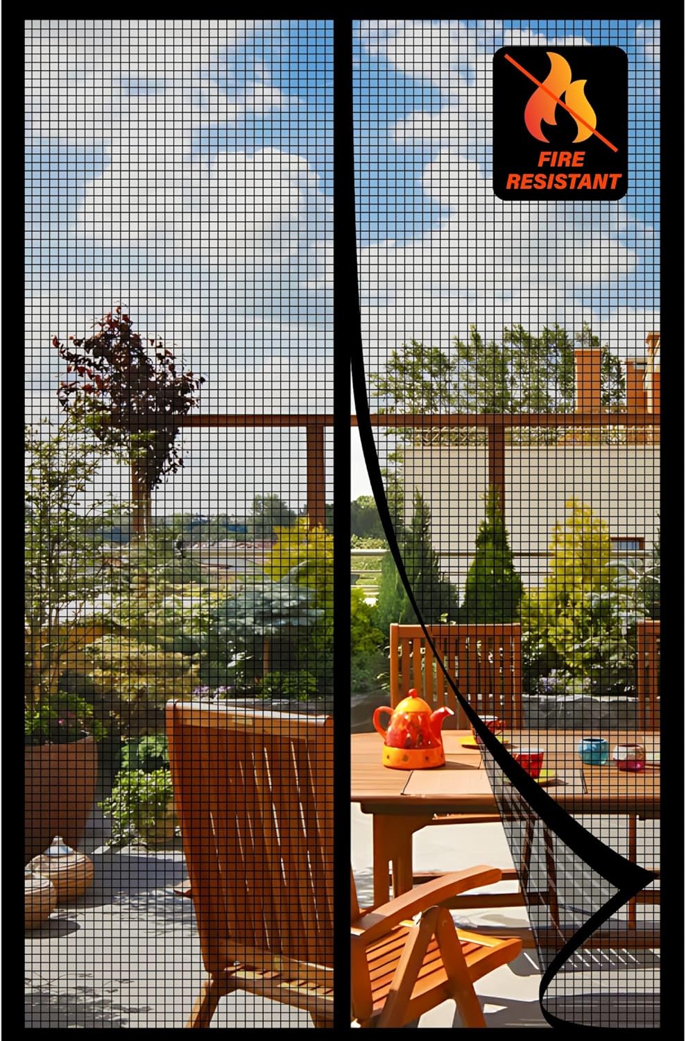 Screen Door，Fiberglass Screen Door Mesh，Keep Bugs Out, Heavy