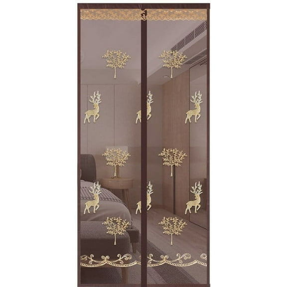 Magnetic Screen Door Full Frame Magnetic Door Screen with Heavy Duty Mesh Curtain Pet Friendly Door Mesh Screen with Magnet Magnetic Door Screen Door Net