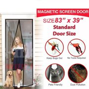 Magnetic Screen Door Mesh Curtain Durable Heavy Duty Mosquito Net Bug Hands Free