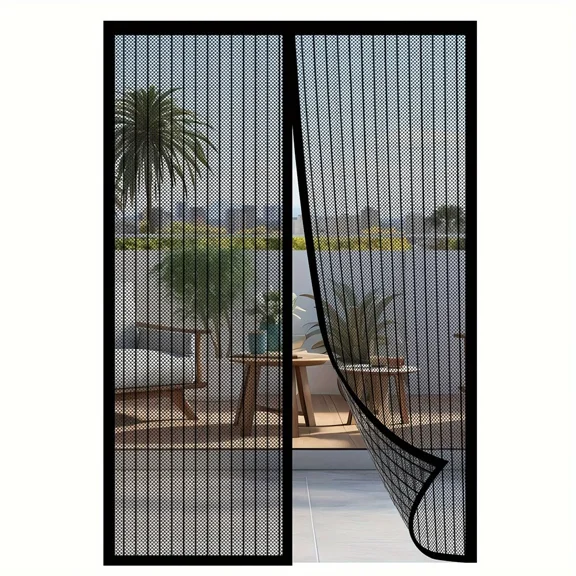Magnetic Screen Door Mesh Hands-Free Net Mosquito Fly Insect Bug Curtain Closer