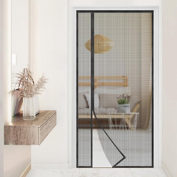 Magnetic Screen Door, Reversible Left or Right Side Opening, Mesh Door Screen Magnetic Closure, Keep Bugs Out, Pet and Kid Friendly, Fits Door Size 32" x 80"