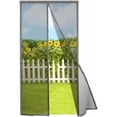 thumbnail image 1 of Magnetic Screen Door Self Closing, 68 x 78 inches, Grey Upgraded Polyester Thicken Mesh Mosquito Net for  Door, with Magnets, Keep Bugs Out, with Hook Tape$$Tools & Hardware Other, 1 of 10
