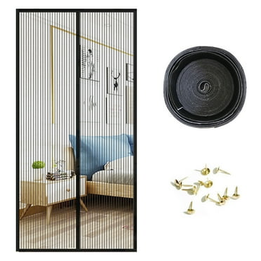 Magnetic Screen Door - Self Sealing, Hands Free Mesh Partition Keeps Bugs Out - Pet and Kid Friendly