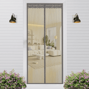 Magnetic Screen Door for Home, Auto-Close Heavy Duty Mesh Curtain, Bug Proof & Pet Friendly Design, Easy-Install Hands Free Entry, 39.4" x 82.7", Gray