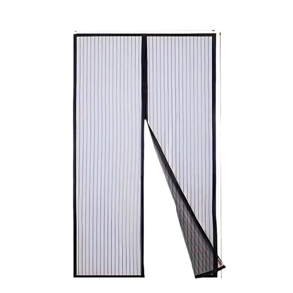Magnetic Screen Door with Strong Magnets, Heavy Duty Fiberglass Mesh Door Curtain, Hands Free Self Closing Mosquito Screen for Front Door Patio Pet Friendly