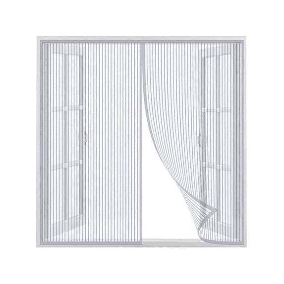 Magnetic Screen Door with Heavy Duty Mesh Curtain Keeps Bugs Out, Lets Fresh Air In, Fits Doors Up to 38 x 82 Inches