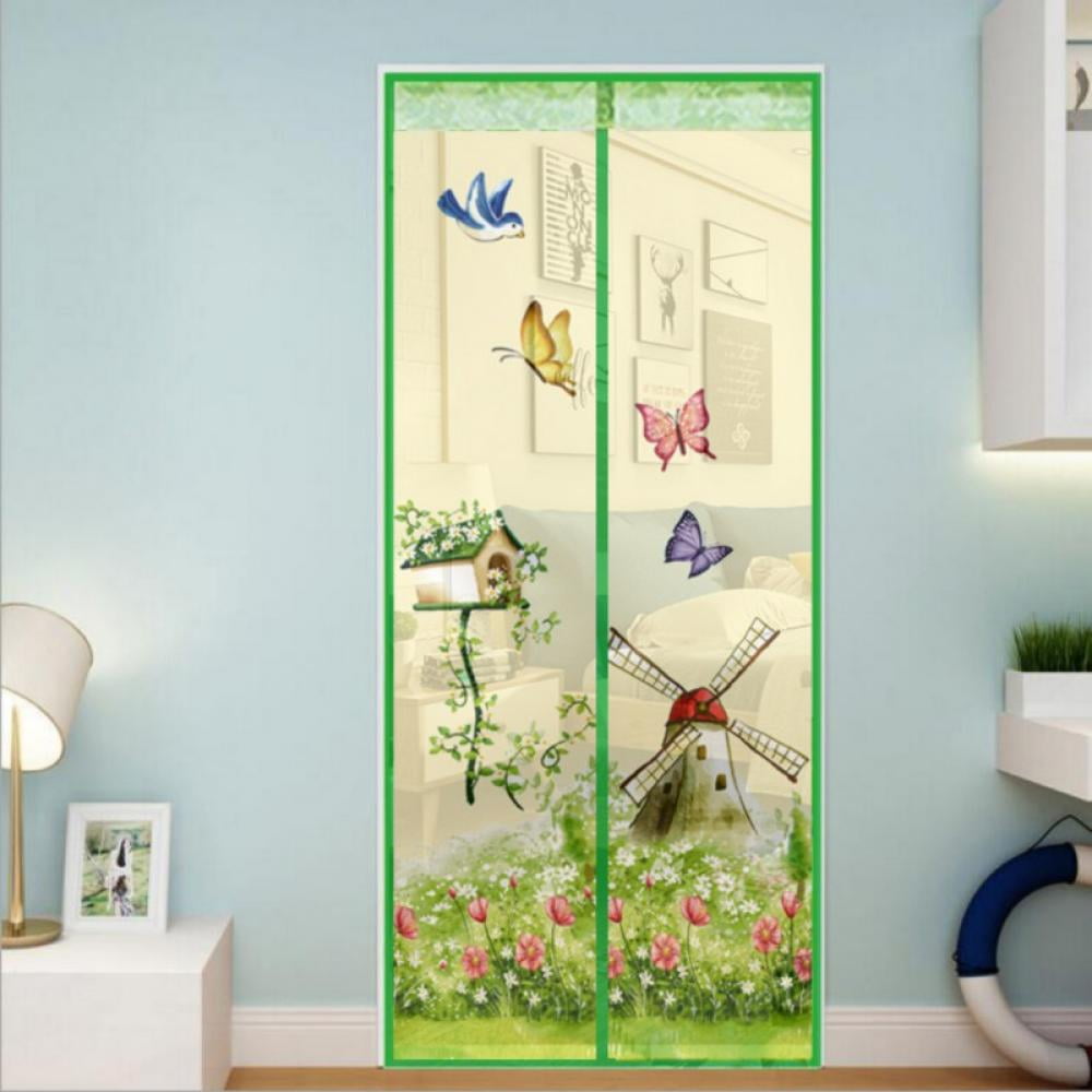 Magnetic Screen Door with Heavy Duty Mesh Curtain Screen Doors with ...