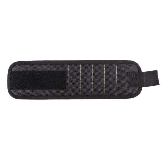 Magnetic Screw Holder, Magnetic Pickup Tool, 3 Row, 12X2 In, Black, Small Tool Organizer, Ferrous Hardware Retention, Carpentry Work, 1 Pc