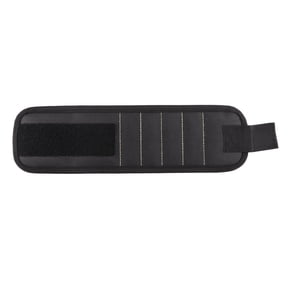 Magnetic Screw Holder, Magnetic Pickup Tool, 3 Row, 12X2 In, Black, Small Tool Organizer, Ferrous Hardware Retention, Carpentry Work, 1 Pc