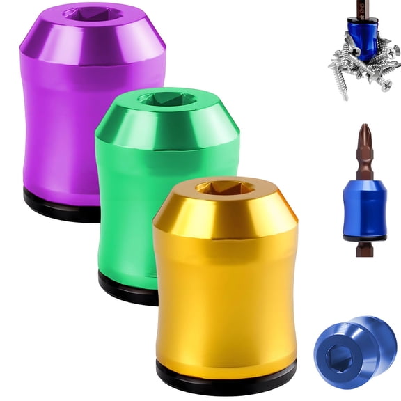 Magnetic Screw Holder, Universal Bit Magnetizer Ring for Screwdrivers & Drill Bits