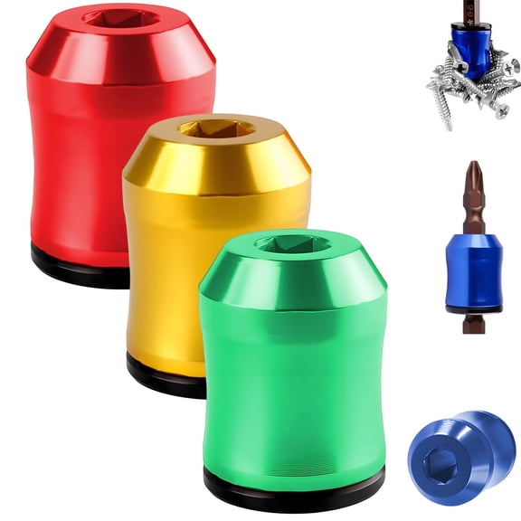Magnetic Screw Holder, Universal Bit Magnetizer Ring for Screwdrivers & Drill Bits