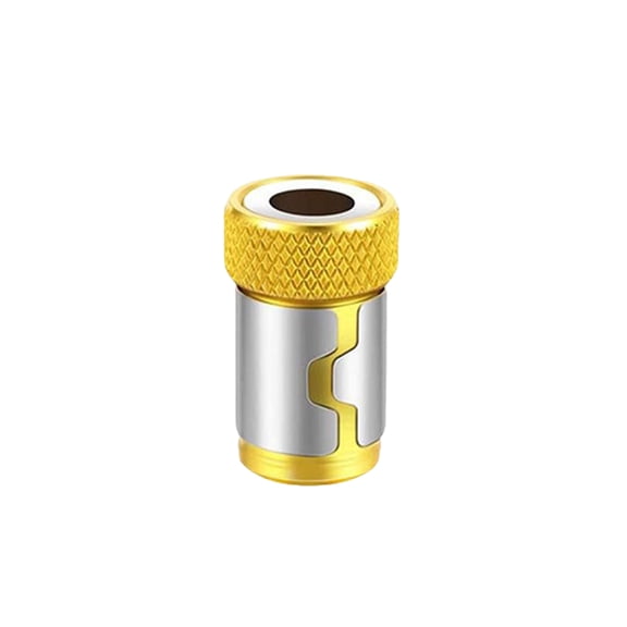 Magnetic Screwdriver Bit Holder Ring, Strong Magnetizer for Bits, Keeps Screws Attached to Bits, Universal Fit for Most Bit Sizes Yellow