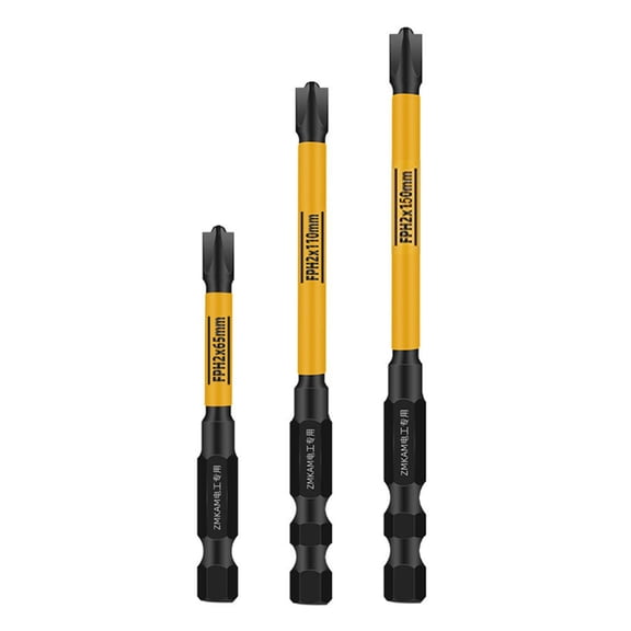 Magnetic Screwdriver Bit Nutdrivers FPH2 FPH2 65 110/150mm Electrician Special HRC60 Hardness Cross Impact Screwdriver Bits Too